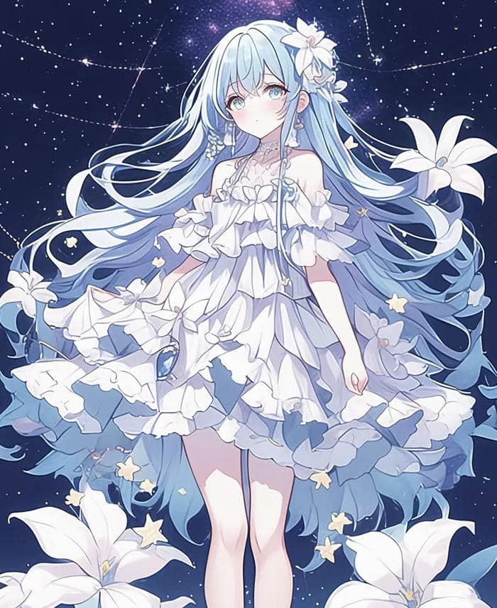 khung cảnh anime trong xanh