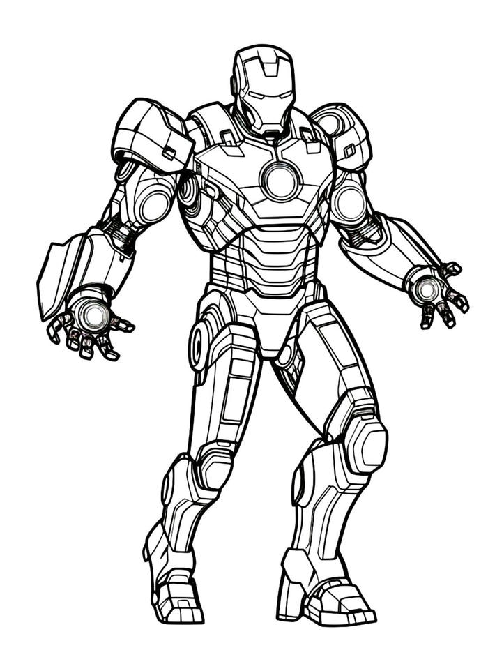 mẫu tô iron man dáng mạnh mẽ