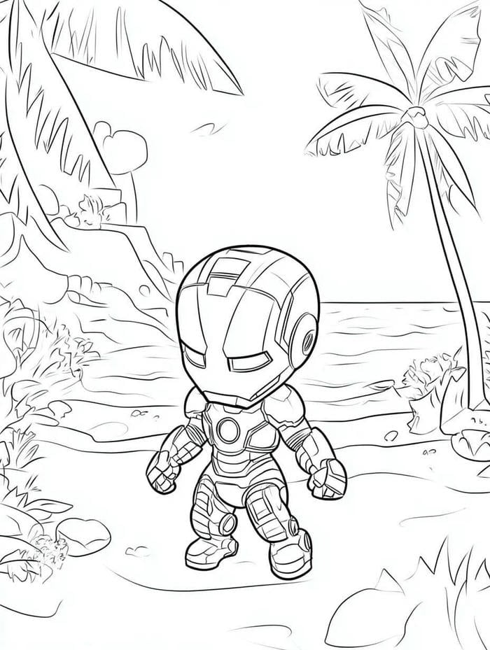 mẫu tô iron man dành cho trẻ nhỏ