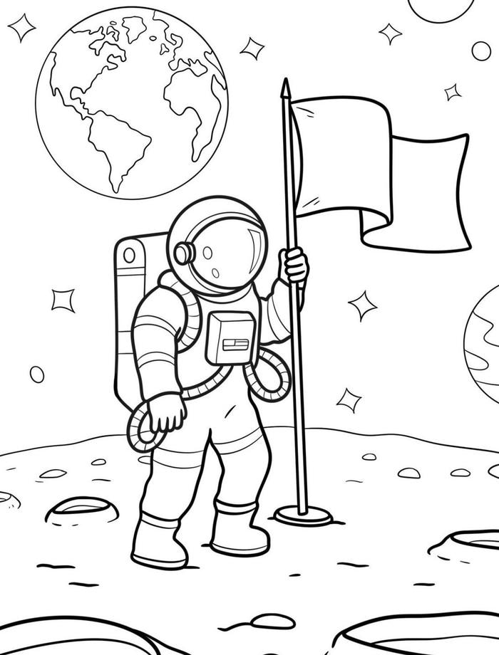 mẫu tô phi hành gia cho trẻ