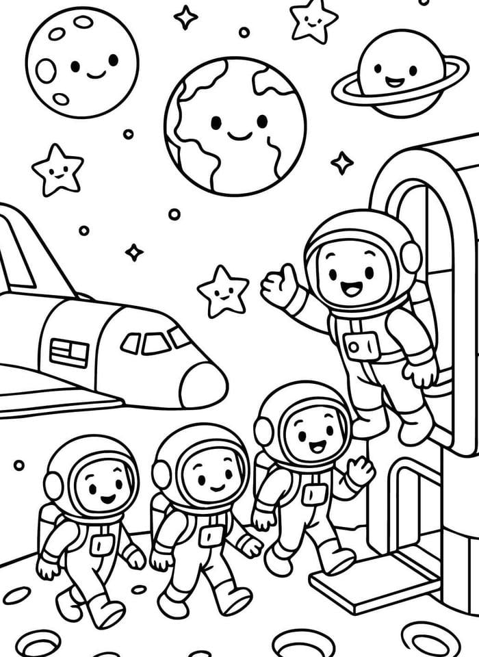 mẫu tô phi hành gia lên tàu