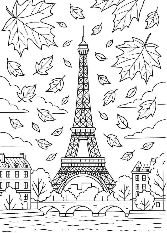 mẫu tranh tô màu phong cảnh đẹp