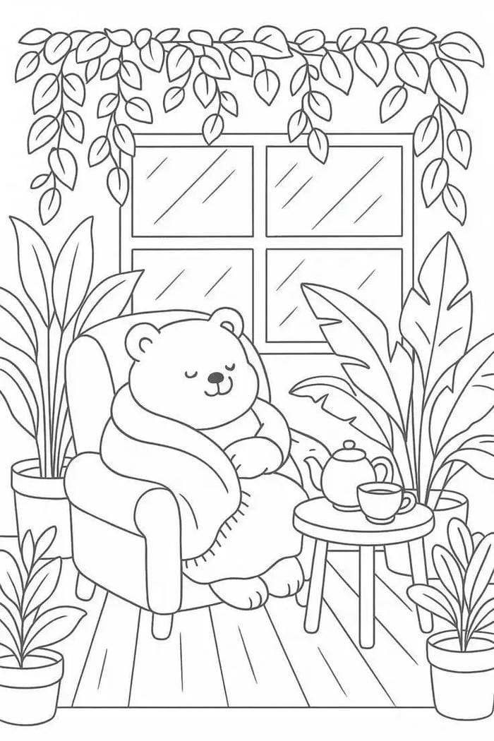 mẫu vẽ gấu đáng yêu nhất