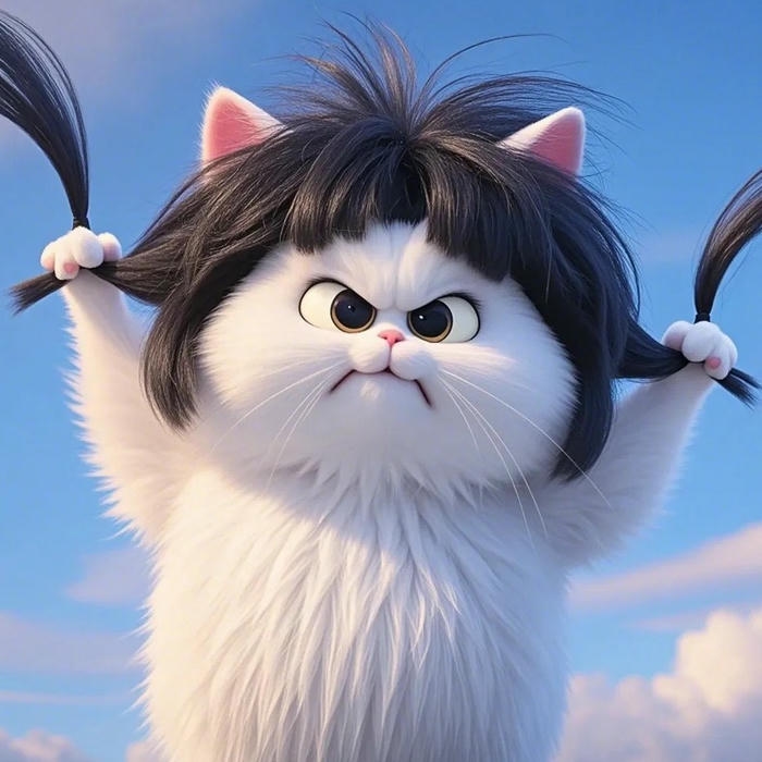 mèo vô tri avatar biểu cảm buồn