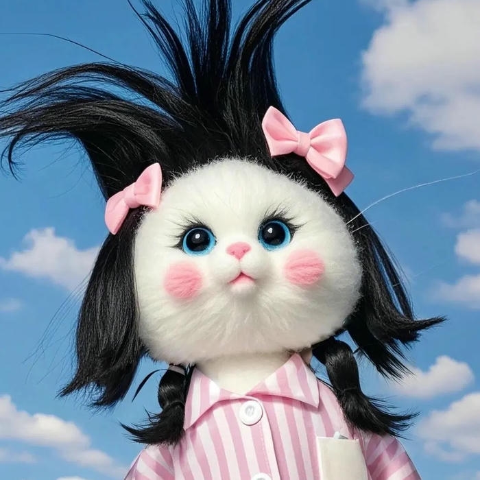 mèo vô tri avatar biểu cảm vui