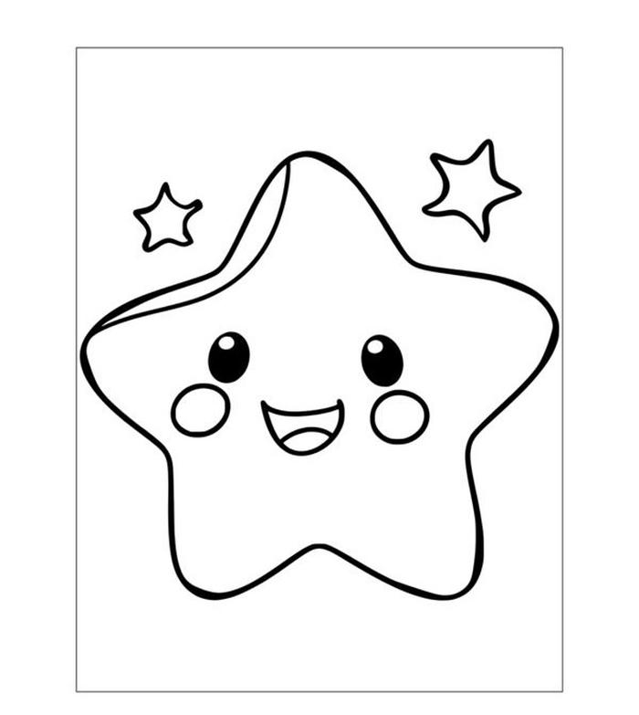 nền sao tô màu đơn giản