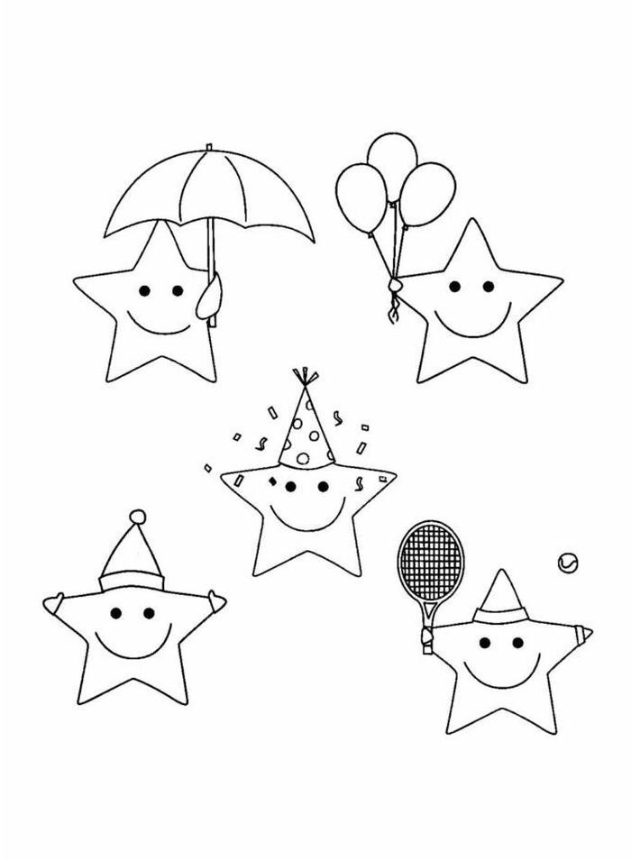 những trang tô sao cho trẻ tập tô màu