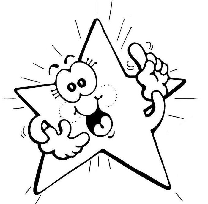 những trang vẽ ngôi sao dễ tô