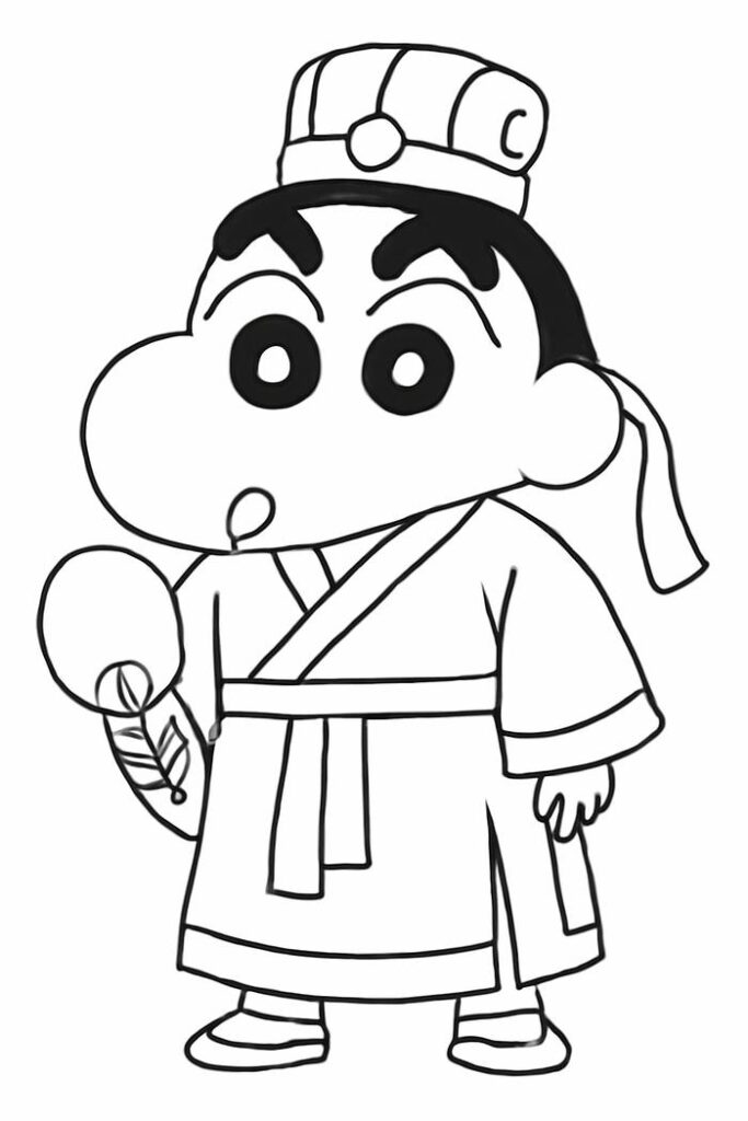 những tranh tô màu shin