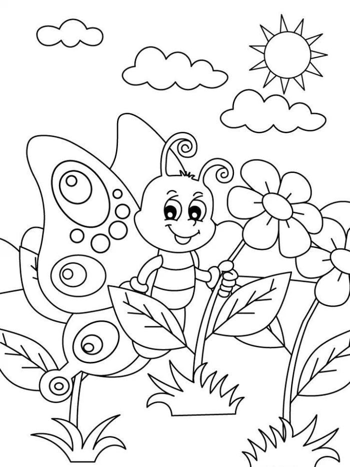 tô màu con bướm cách điệu