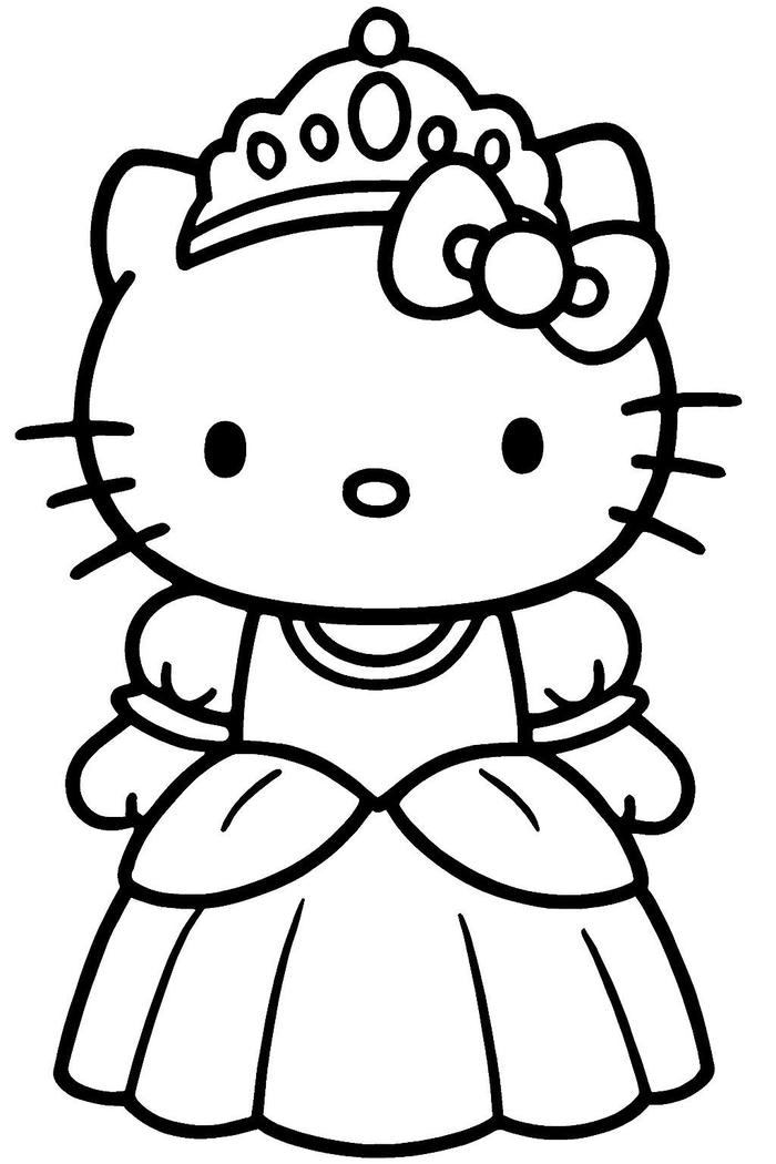 tô màu hello kitty quá dễ với bé