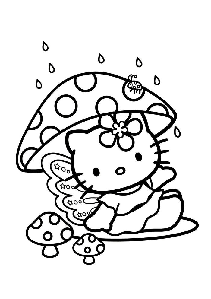 trang tô màu hello kitty đẹp