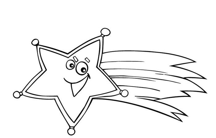 trang tô ngôi sao nét bút mảnh