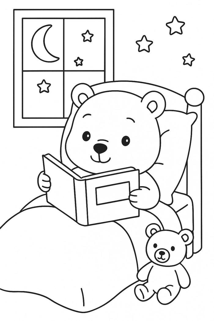 tranh gấu không nền để tô