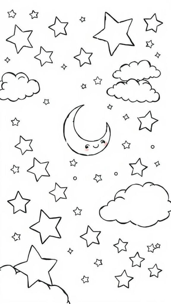 tranh tô sao bố cục rộng rãi