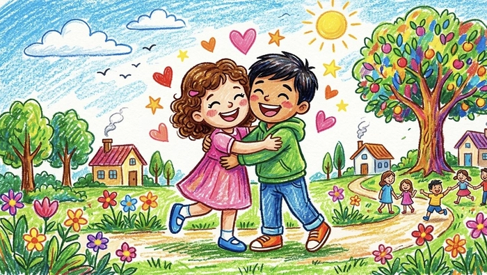 tranh vẽ về tình yêu thương con người lớp 6 đầy nhân văn