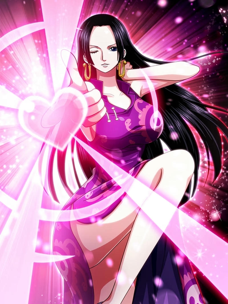 Ảnh Boa Hancock bắn tim năng lượng hồng tình yêu