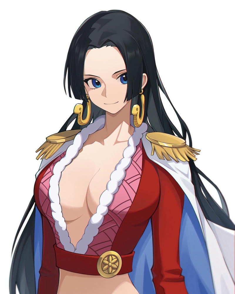 Ảnh Boa Hancock trang phục hải tặc hoàng gia đỏ tím