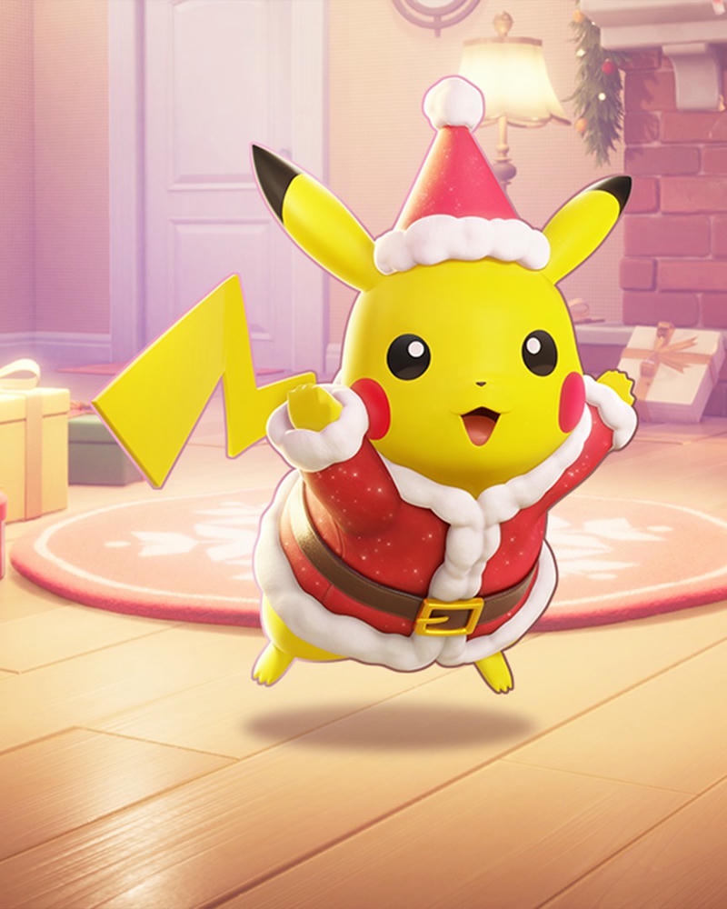Ảnh Pikachu mặc đồ ông già noel nhảy múa vui vẻ