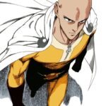 Ảnh Saitama áo choàng trắng bay phấp phới chuẩn siêu anh hùng