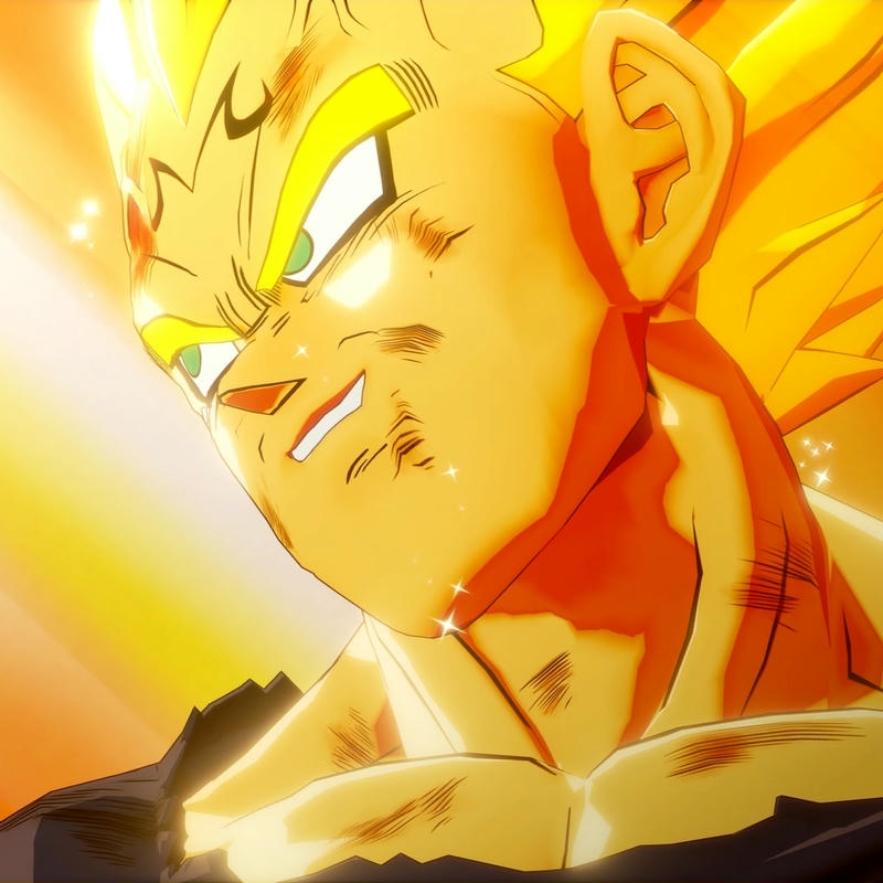 Ảnh Vegeta Super Saiyan tóc vàng rực rỡ ánh mắt sắc