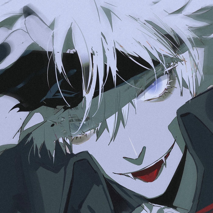 Ảnh đại diện gojo tháo băng bịt mắt khoe nụ cười