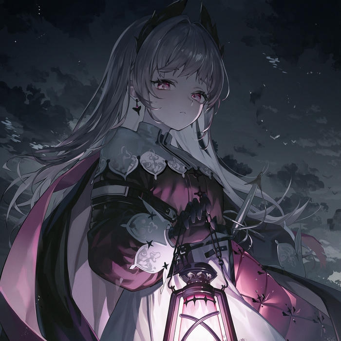 Ảnh đại diện nữ buồn cô gái váy đen phong cách gothic