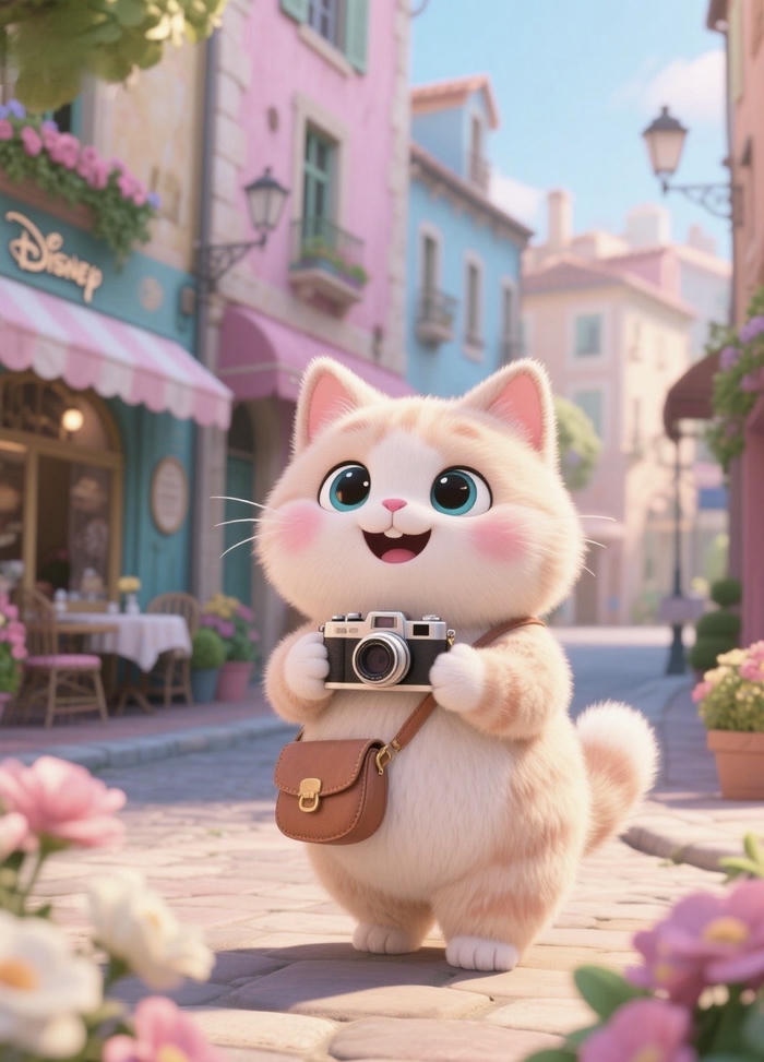 Ảnh mèo chibi cute đầy sức sống