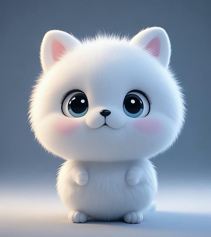 Ảnh mèo chibi đẹp đơn thuần