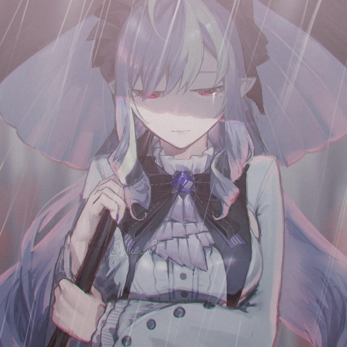 Avatar buồn nữ anime cô gái trùm khăn voan che mặt