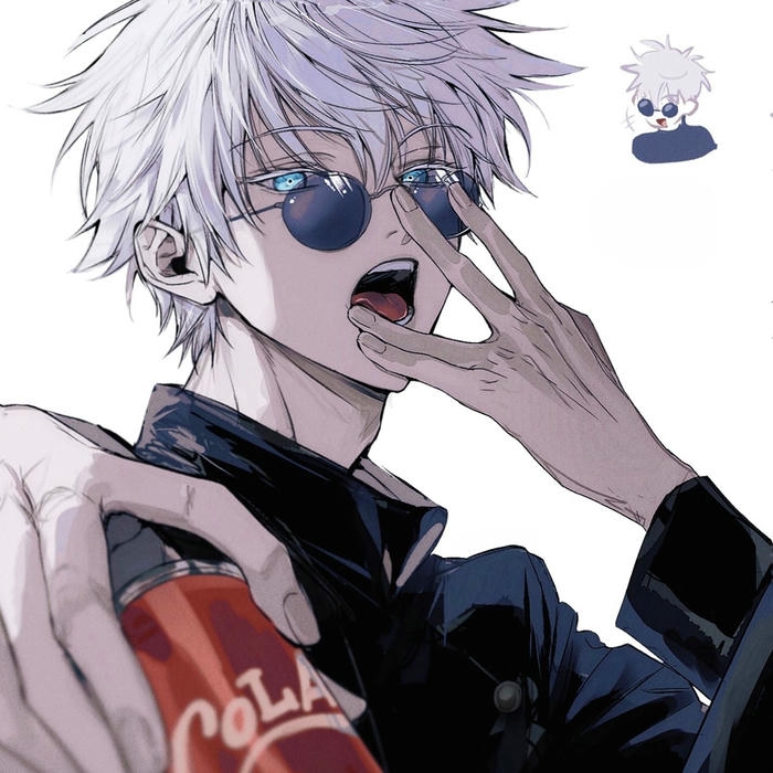 Avatar gojo đang ăn kem cực kỳ đáng yêu trẻ trung