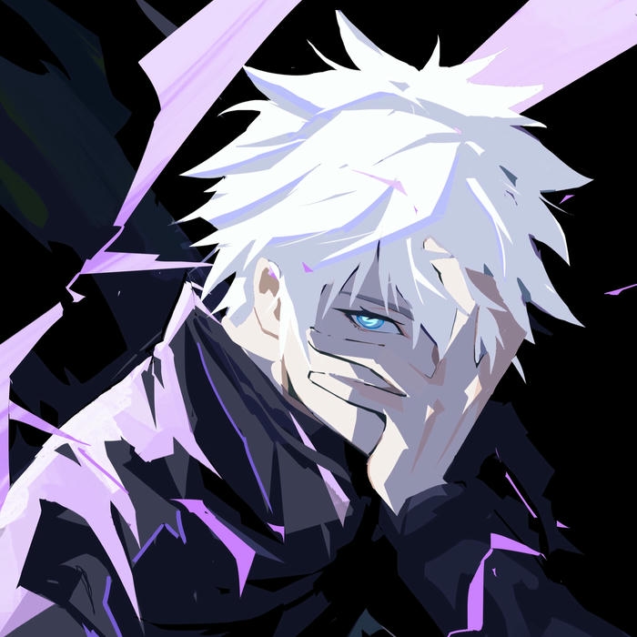 Avatar gojo tung chiêu thức tím huyền ảo cực kỳ ngầu