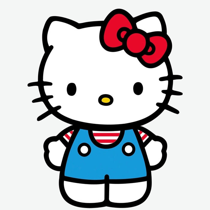 Avatar hello kitty cute đứng thẳng nhìn trực diện