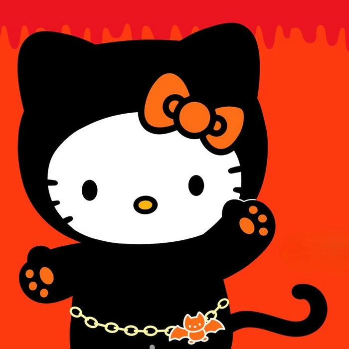 Avatar hello kitty cute phiên bản đen huyền bí độc
