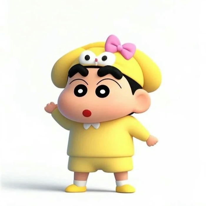 Avatar hoạt hình 3d Shin cậu bé bút chì áo vàng