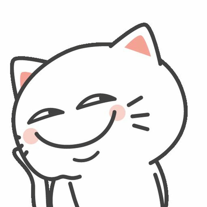 Avatar vô tri mèo trắng cười nhe răng đầy ẩn ý