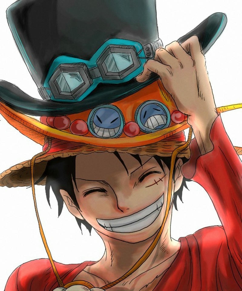 Ba anh em Luffy Ace Sabo cùng nhau cười vui