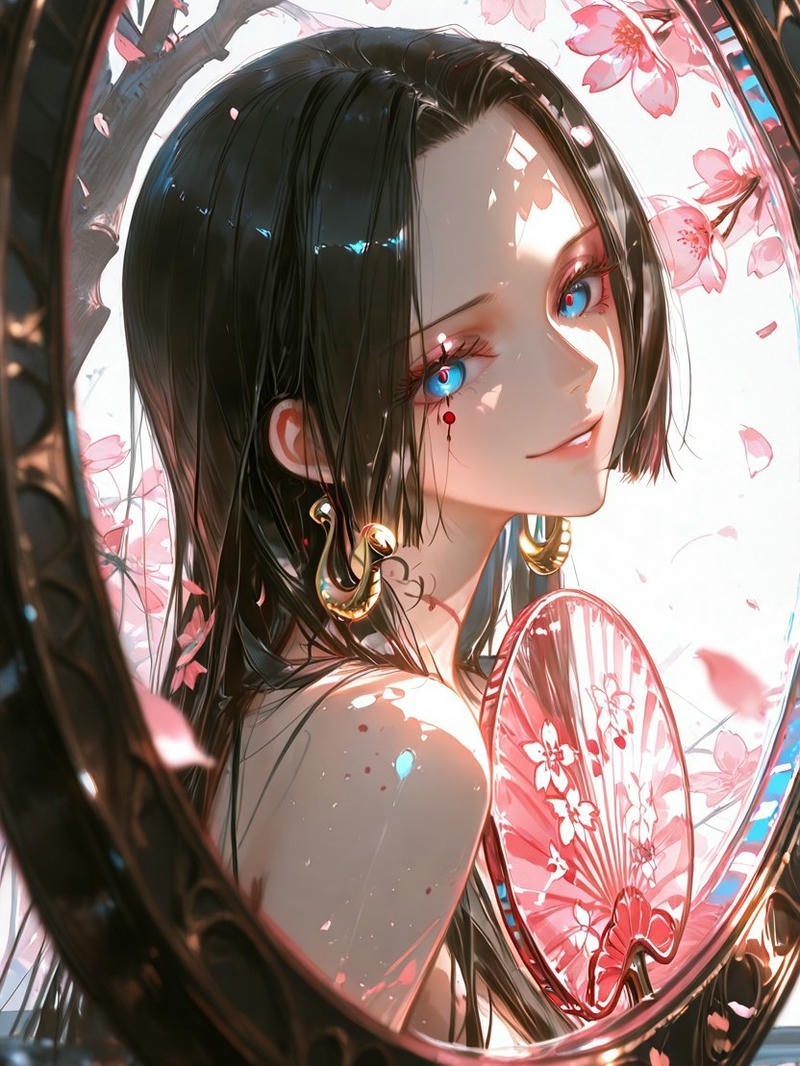 Boa Hancock trong khung gương cổ điển sang trọng đẹp