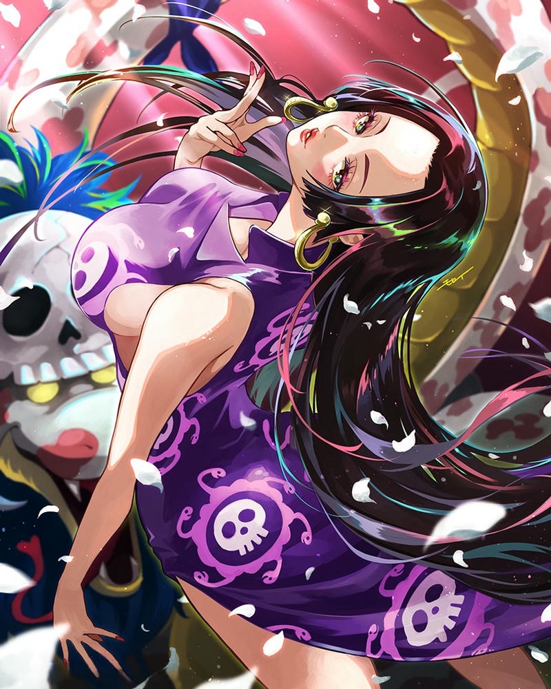 Boa Hancock xinh đẹp rạng rỡ giữa ngàn hoa hồng