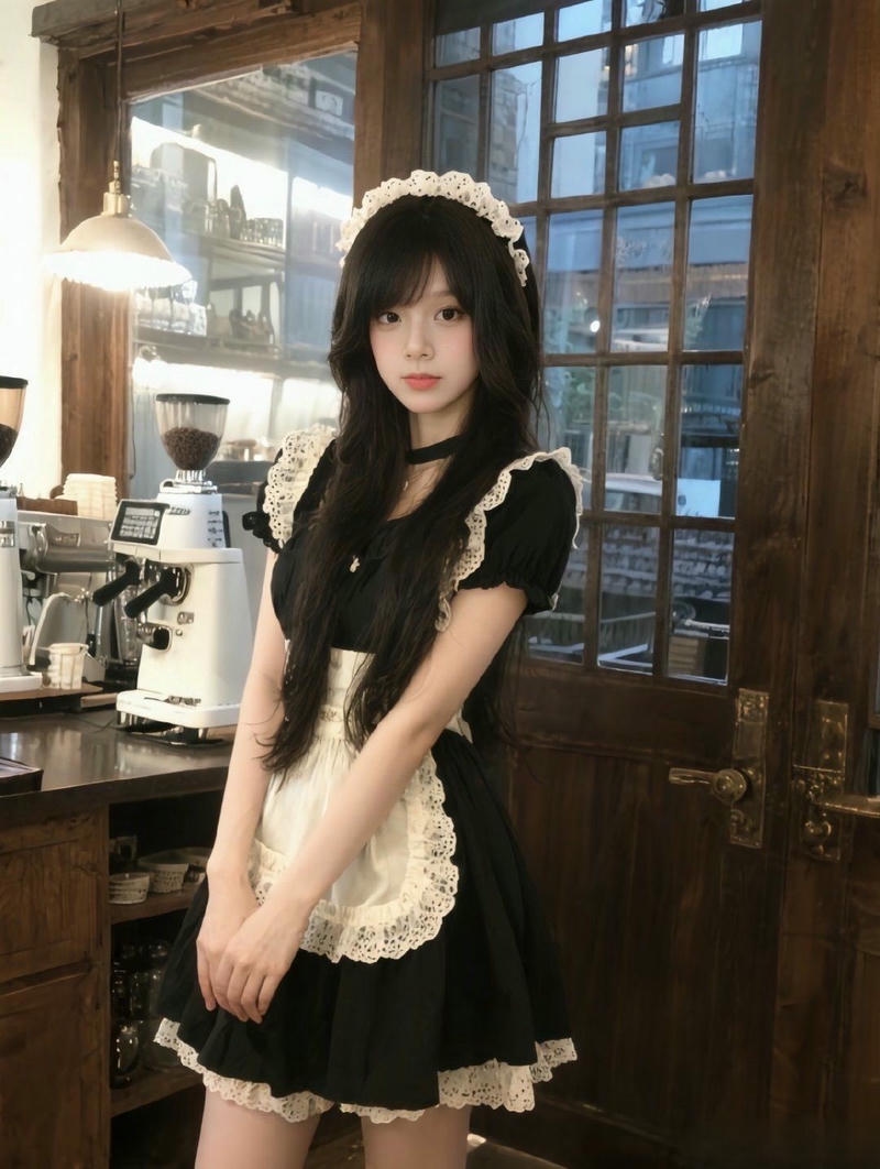 Cosplay hầu gái dễ thương với phong cách nổi bật