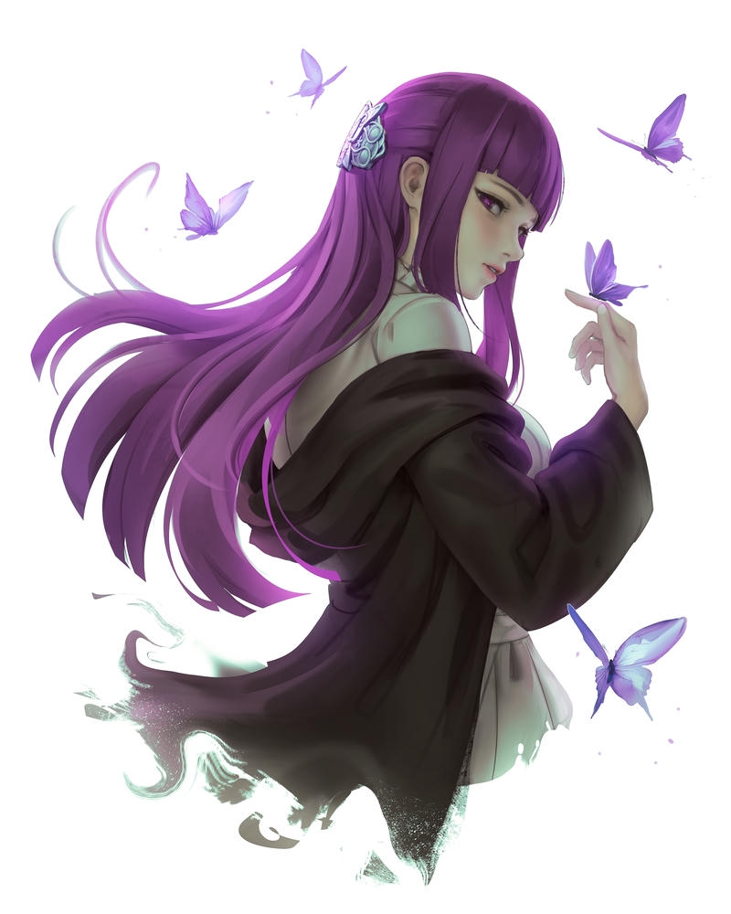 Fern nâng niu chú chim nhỏ trên tay thật nhẹ nhàng