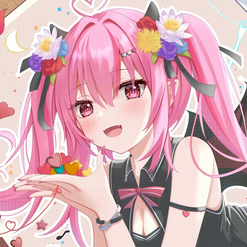 Hình ảnh anime ác quỷ lạnh lùng phong cách kẹo ngọt cute