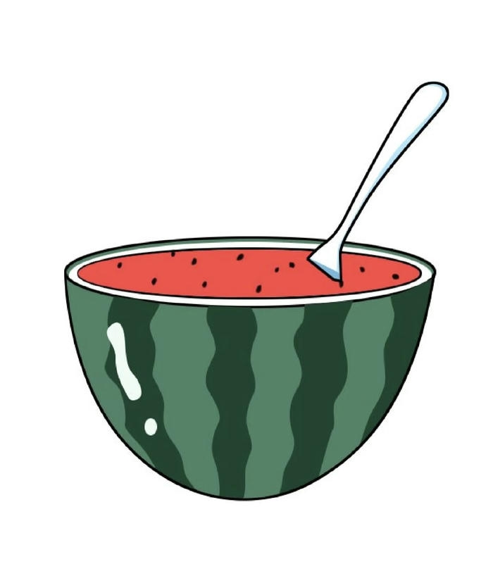 Hình ảnh chibi trái dưa hấu