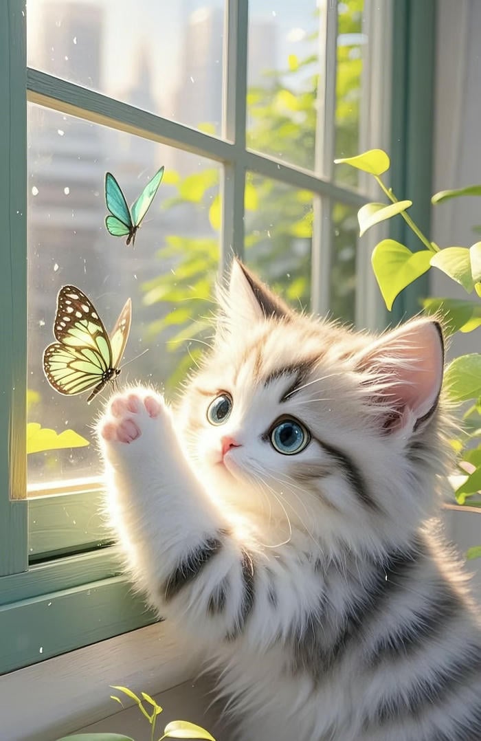 Hình ảnh mèo chibi siêu yêu