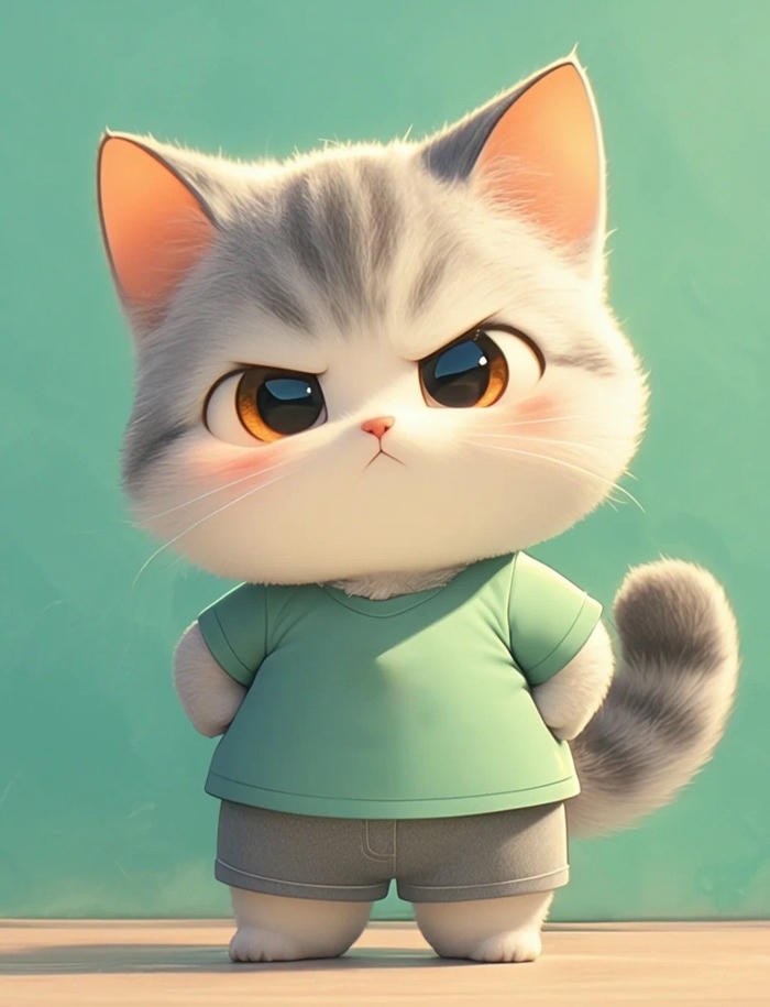 Hình ảnh mèo chibi xinh đáng mến