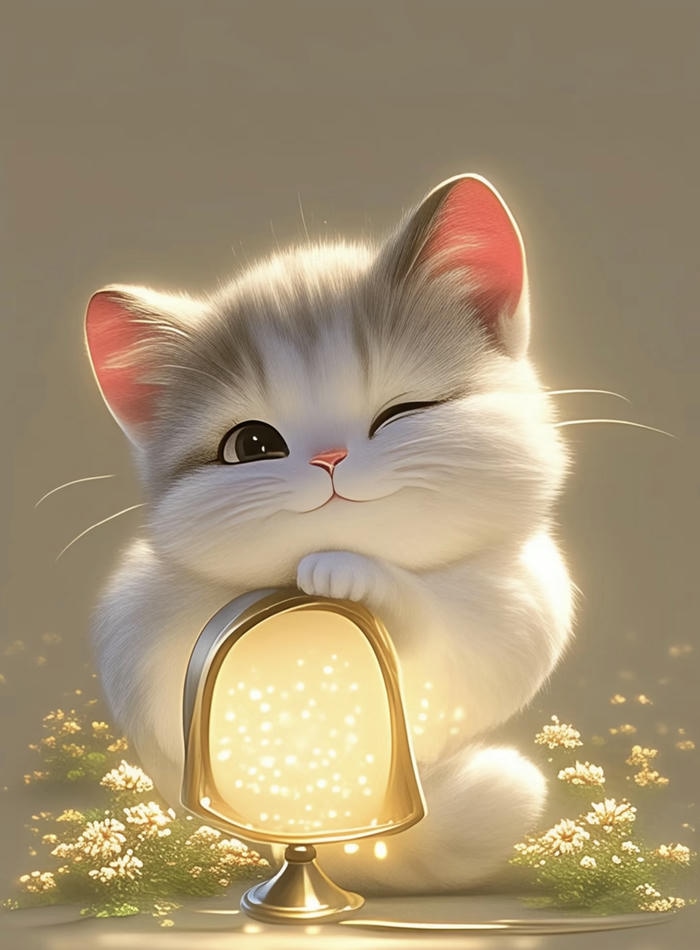 Hình mèo chibi cute đầy cuốn hút