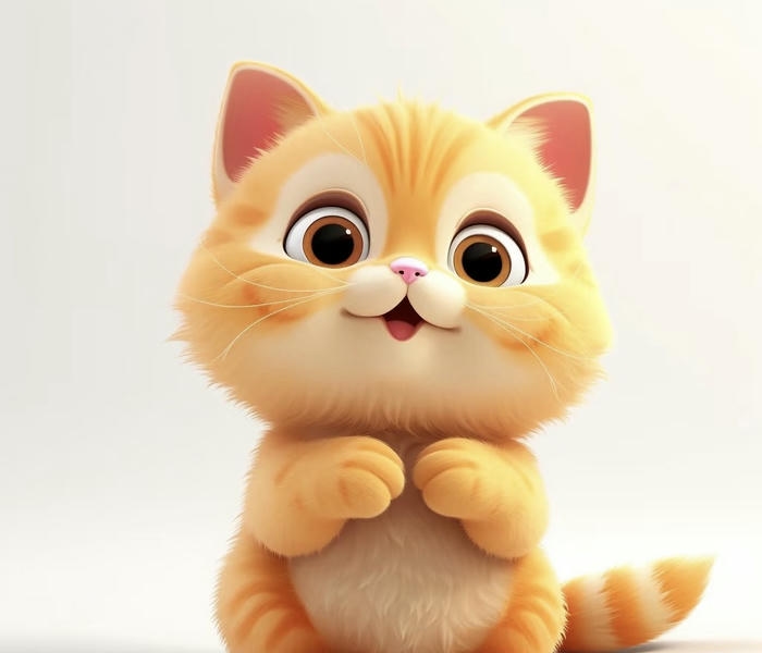 Hình mèo chibi dễ thương tinh khôi