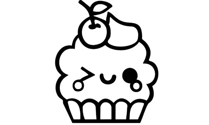 Hình sticker cute không màu dễ thương