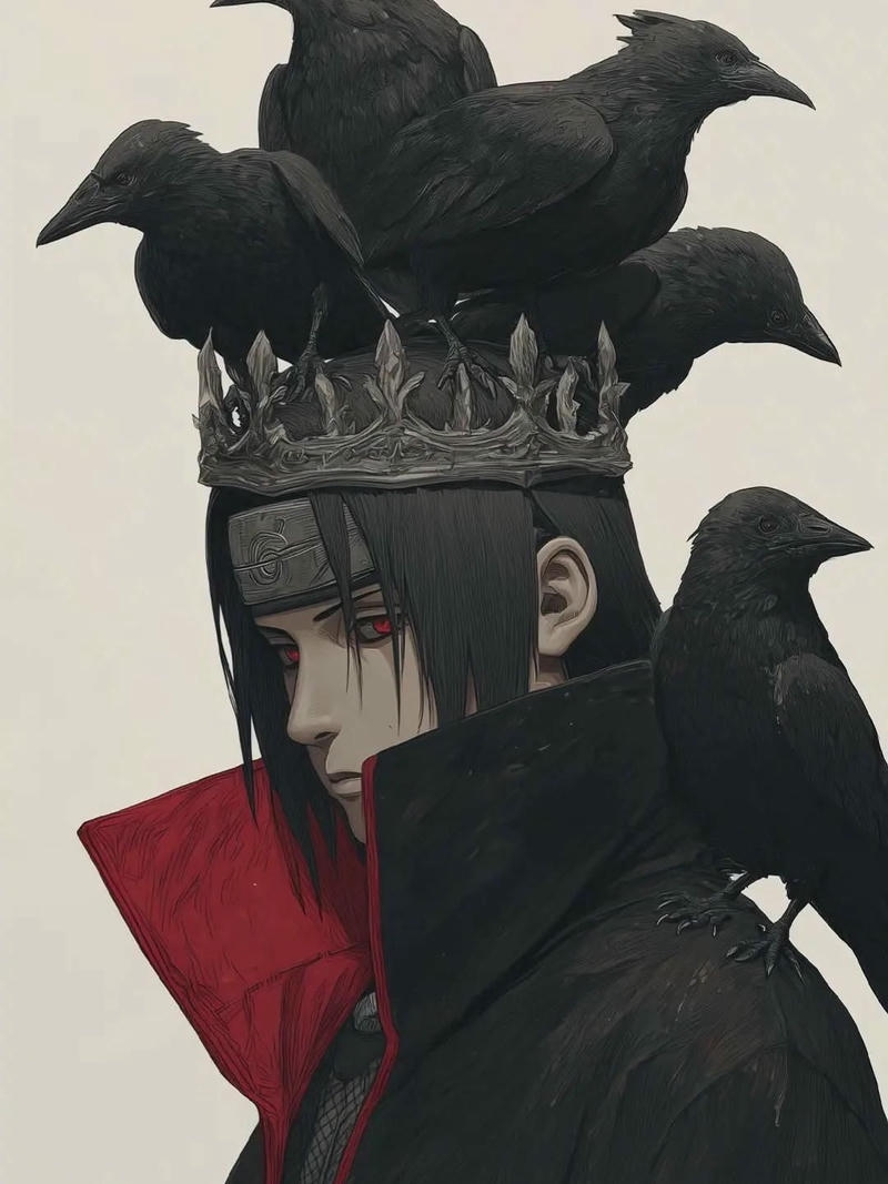 Itachi đội vương miện đen như ông vua bóng tối