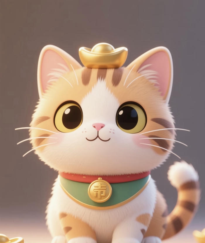 Mèo chibi cực yêu dễ nhìn